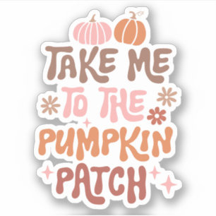 Bring mich zu dem Pumpkin Patch Custom Cut Vinyl Aufkleber