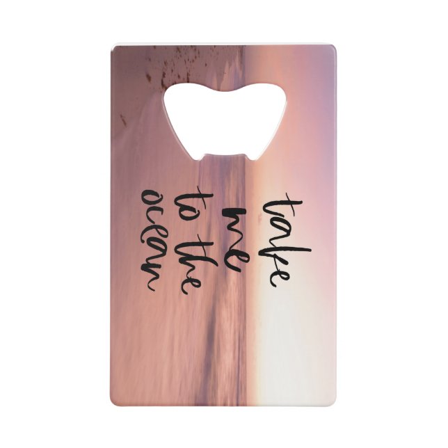 Bring mich zum Ozean Geldbeutel Flaschenöffner (Vorderseite)