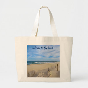 Bring mich zum Strand! Jumbo-Canvas-Bag Jumbo Stoffbeutel