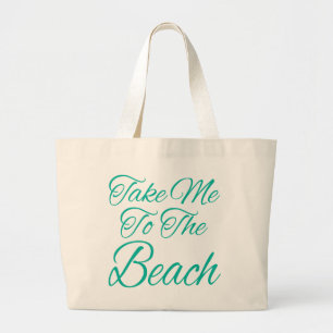 Bring mich zum Strand Jumbo Stoffbeutel