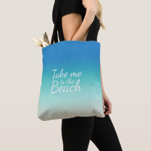 "Bring mich zum Strand" Moderne blaue Ombre
