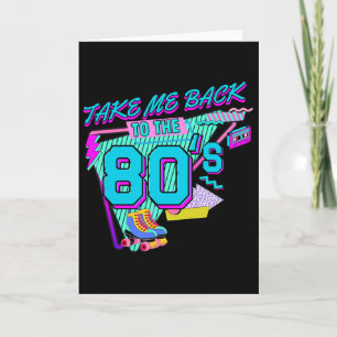 Bring mich zurück in die 80er Retro-Vintage-Hallow Karte