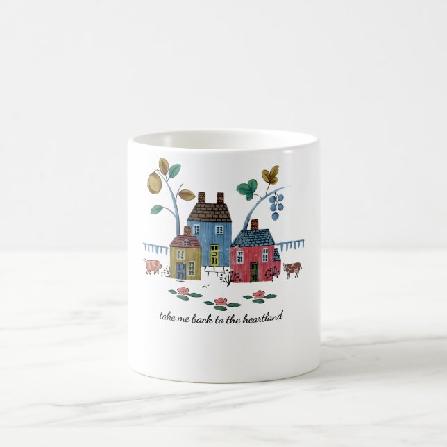 Bring mich zurück ins Herzland Kaffeetasse (Mittel)