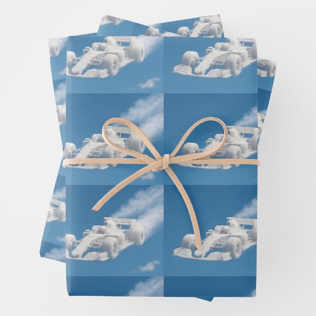 Bring mir Cloud Racer Surreal F1 Sky Art Map Gesch Geschenkpapier Set (Beispiel)