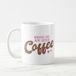 Bring mir einen Eiskaffee. Kaffeetasse
