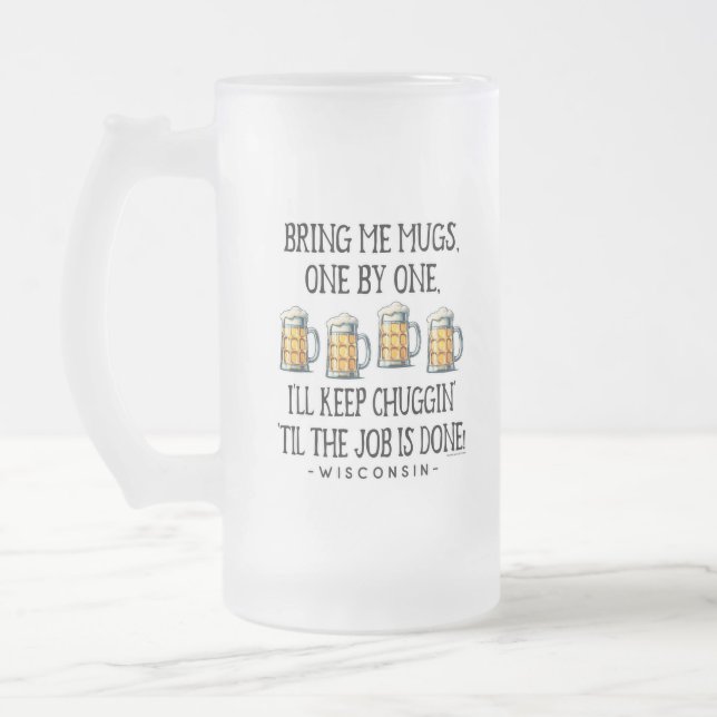 Bring mir Tasse Mattierte Glass-Tasse (Links)
