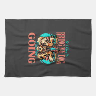 Bring My Dog Retro Hundeliebhaber Geschirrtuch