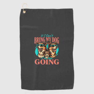 Bring My Dog Retro Hundeliebhaber Golfhandtuch