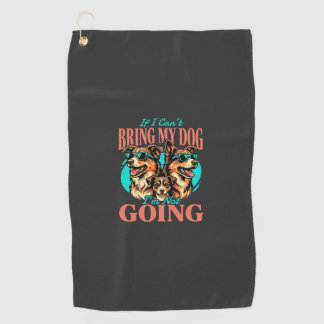 Bring My Dog Retro Hundeliebhaber Golfhandtuch