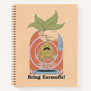 "Bring Ohrenschützer!" Screaming Mandrake Grafik Notizbuch