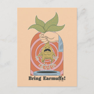 "Bring Ohrenschützer!" Screaming Mandrake Grafik Postkarte