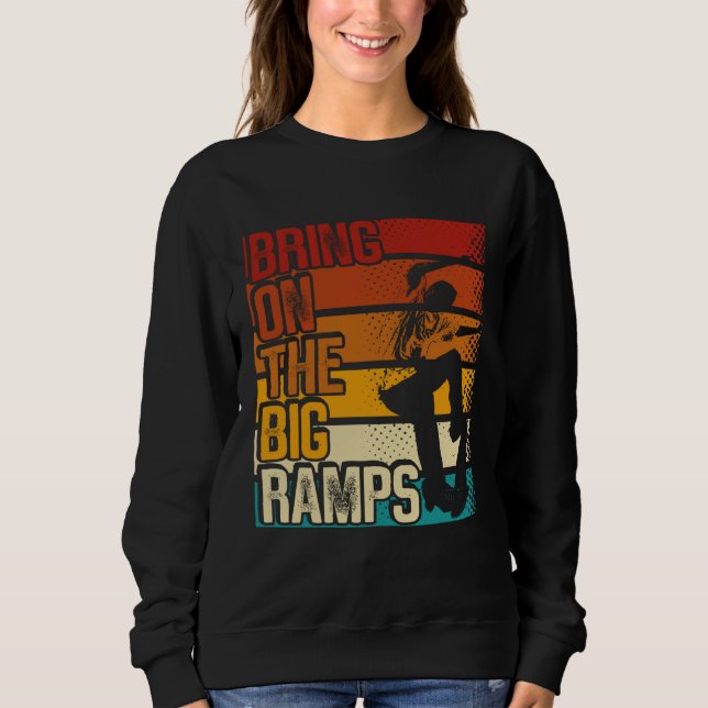 Bring On The Big Ramps Backprint Skateboarding Ska Sweatshirt (Vorderseite)