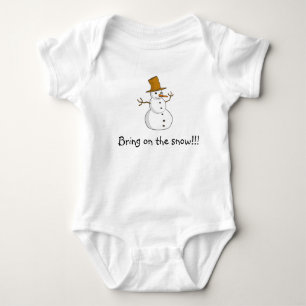 Bring on the Snow Baby-Kriecher Baby Strampler