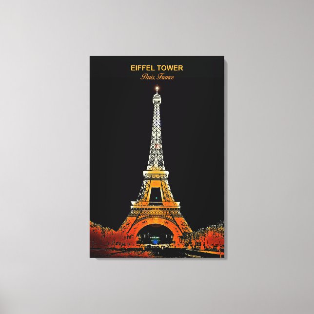 Bring Paris Zuhause: Der Eiffelturm Canvas Print Leinwanddruck (Vorderseite)
