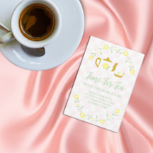Bring Your Favorite Tea: Floral Baby Shower