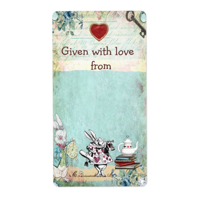 Bringen Sie Buchzeichen für eine Alice im Wunderla (Vorne)