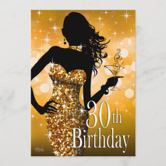 Bringen Sie den Bling-Spargel zum 30. Geburtstag| Einladung