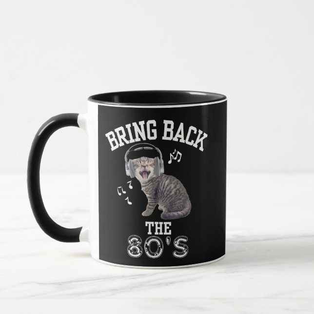 Bringen Sie die 80er Kitty Cat zurück Tasse (Links)