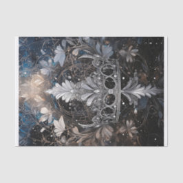 Bringen Sie die Bling, Silvery Funkelnd Tiara an Seidenpapier