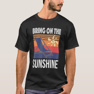 Bringen Sie die Lässige Vintage Sommersonne an T-Shirt