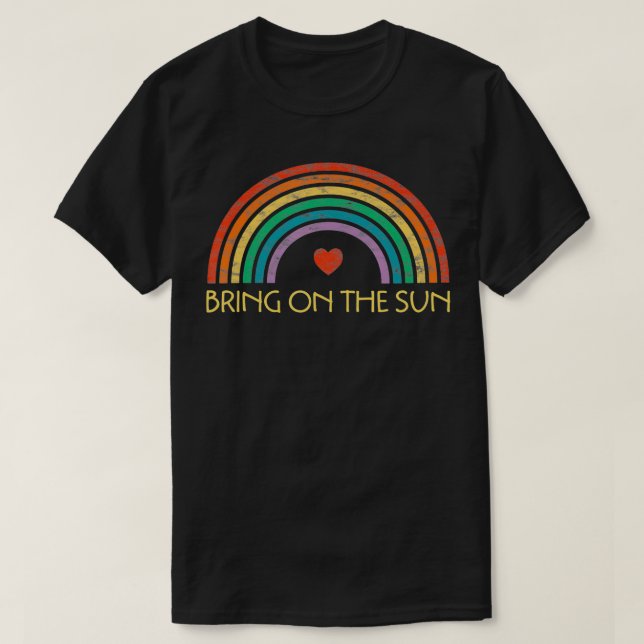 Bringen Sie die Sonne fröhlich Sommer Sonnenschein T-Shirt (Design vorne)