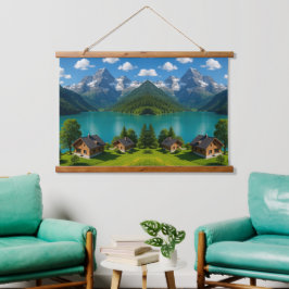 "Bringen Sie die Wildnis Zuhause - atemberaubende  Wandteppich Mit Holzrahmen