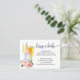 Bringen Sie ein Buch Blasen Pink Baby Dusche Beila Platzkarte
