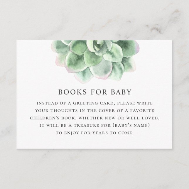 Bringen Sie ein Buch für Ihre Babyanfrage mit. Was Begleitkarte (Vorderseite)