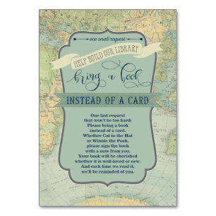 Bringen Sie eine Baby Boy Adventure Showingkarte m Tischnummer