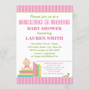 Bringen Sie eine Babydusche mit 12x18-Card Einladung