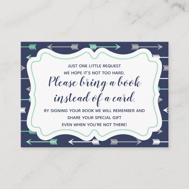 Bringen Sie eine Book Insert Card mit (Vorderseite)