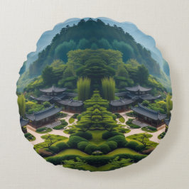 "Bringen Sie eine ruhige Zuhause - Die traditionel Rundes Kissen