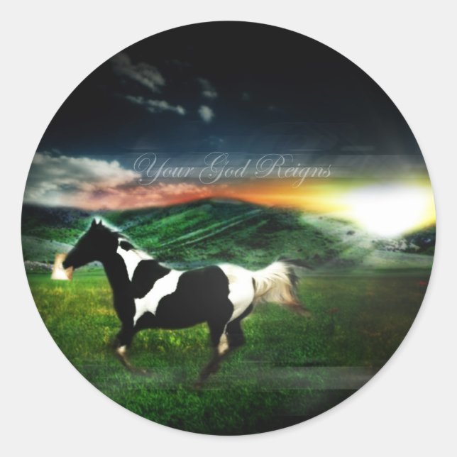 Bringen Sie einen guten Nachrichtenaufkleber Runder Aufkleber (Vorderseite)