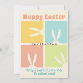 Bringen Sie einen Korb für die Kinder, um zu Oster Einladung