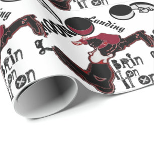 Bringen Sie es an - Spielerisches Weihnachten & We Geschenkpapier