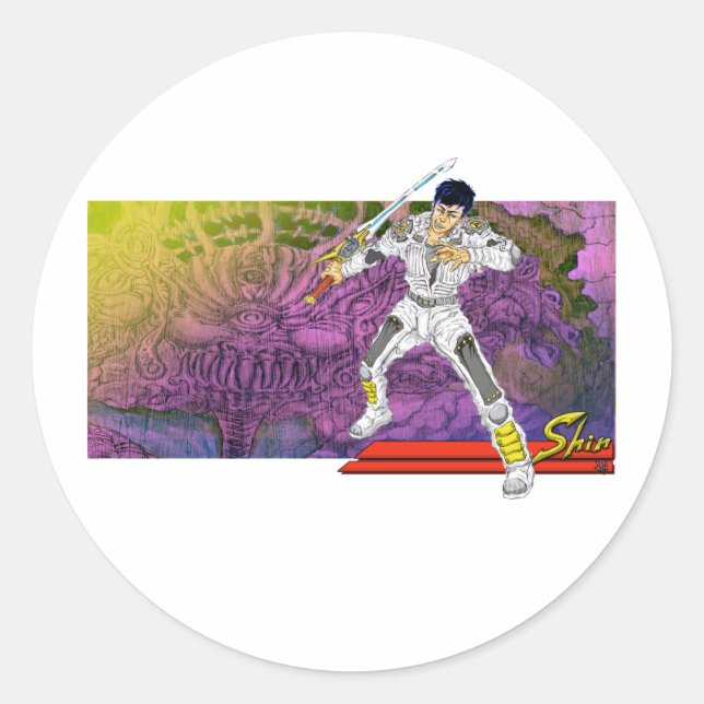 Bringen Sie es Runder Aufkleber (Vorderseite)