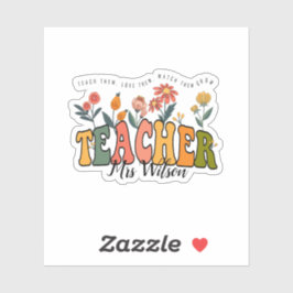 Bringen Sie ihnen Liebe bei. Personalisierter Lehr Aufkleber