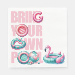 Bringen Sie Ihr eigenes Pool-Party mit Serviette