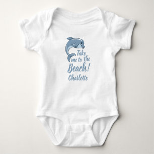 Bringen Sie mich mit Baby Dolphin Personalize zum  Baby Strampler