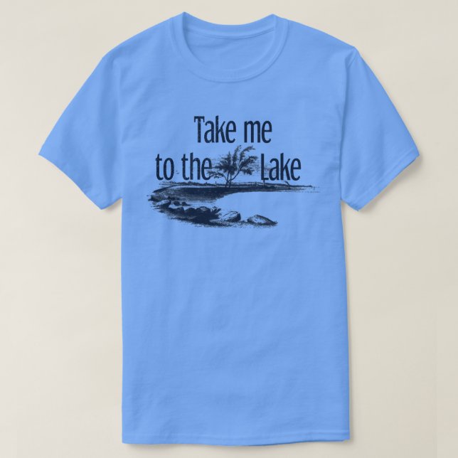 Bringen Sie mich zum Lake Summer Outrs Nature Vaca T-Shirt (Design vorne)