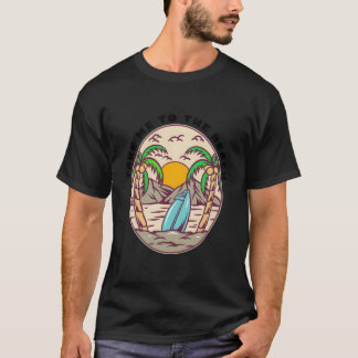Bringen Sie mich zum Strand Sommerzeit Surfbrett R T-Shirt