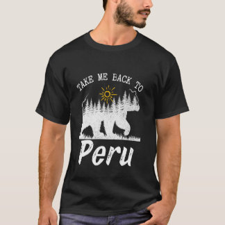 Bringen Sie mich zurück zu Peru Vintagen Urlaub Pe T-Shirt