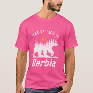 Bringen Sie mich zurück zu Serbien Vintager Urlaub T-Shirt