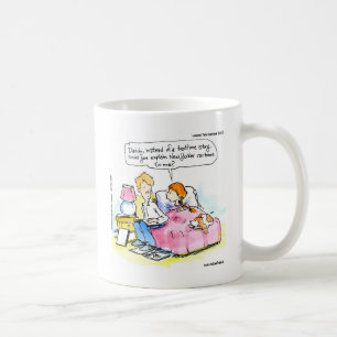 Bringen Sie mir bei, Satire Daddy Funny zu lesen Kaffeetasse
