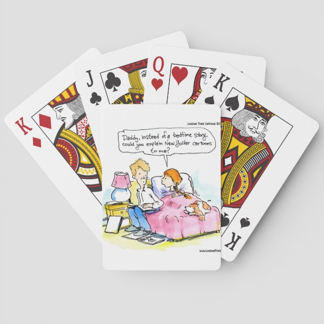 Bringen Sie mir bei, Satire Daddy Funny zu lesen Spielkarten (Rückseite)