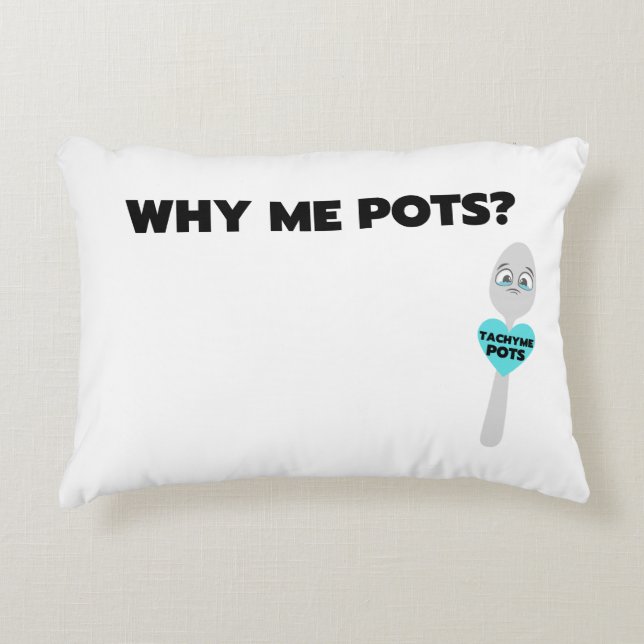 Bringen Sie mir bei, warum ich Pots habe? Fettdruc Dekokissen (Vorderseite)
