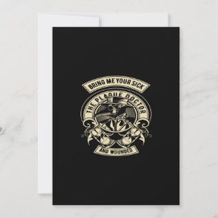 bringen Sie mir Ihre Kranke zum Pestarzt und verwu Einladung