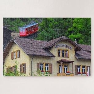 Bringen Sie Pilatus Bahn - Zahn-Eisenbahn - 20x30 Puzzle