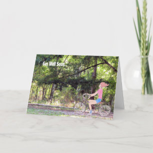 Bringen Sie sich bald mit Card, Girl, Fahrrad & Na Karte