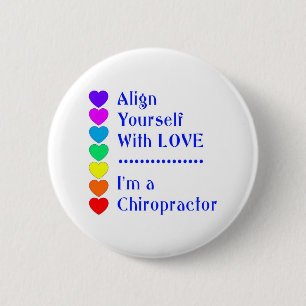 Bringen Sie sich mit Liebe an - ich bin Chiroprakt Button